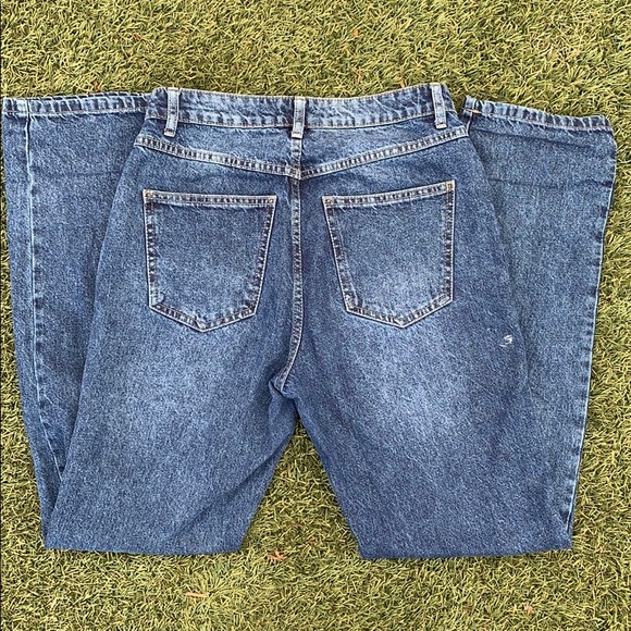 Dark Wash Long Straight Leg Jeans - Picture 4 of 5